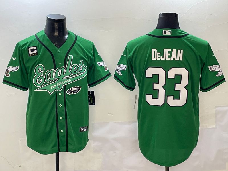 Men Philadelphia Eagles 33 Dejean Green Joint Name 2025 Nike Limited NFL Jersey style 9